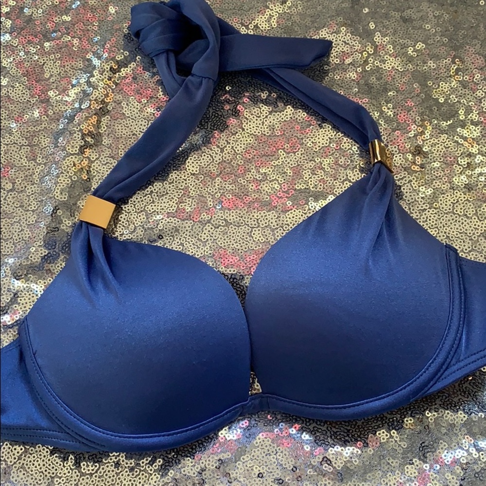 VS Push Up Periwinkle Bikini Top